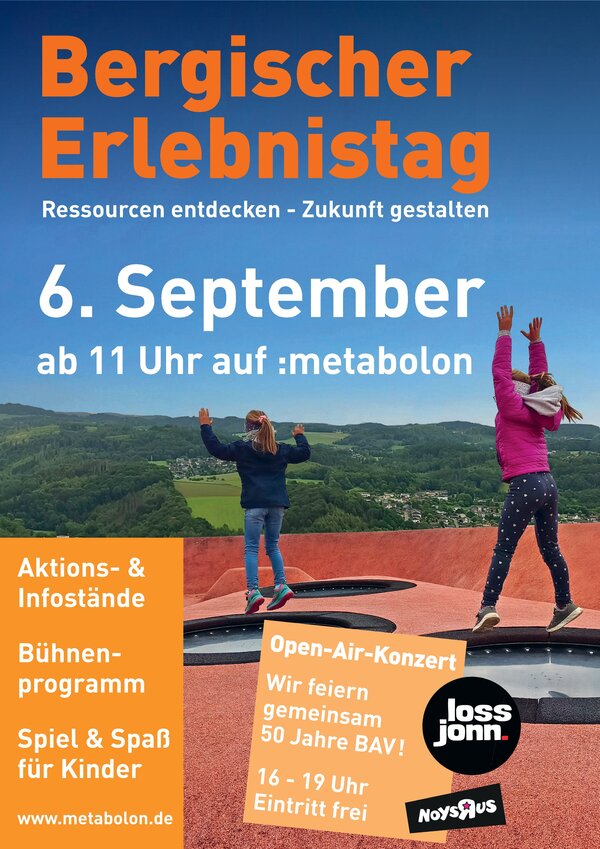 Bild vergr&ouml;&szlig;ern: Plakat - Bergischer Erlebnistag & Jubil�um