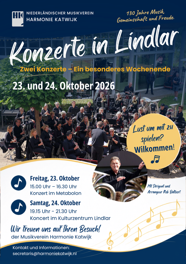Bild vergr&ouml;&szlig;ern: Flyer Konzert Harmonie Katwijk